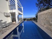 Kournas Kreta, Kournas: Luxusvilla mit Meerblick und 2 unabhängigen Apartments zu verkaufen Haus kaufen